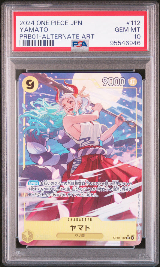 Yamato (OP04-112) Alternative Art PRB01 GEM MINT PSA10